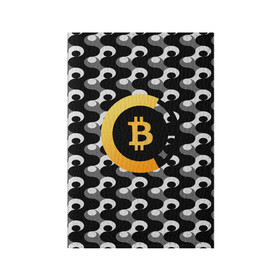 Обложка для паспорта матовая кожа с принтом BTC / БИТКОИН (S) в Белгороде, натуральная матовая кожа | размер 19,3 х 13,7 см; прозрачные пластиковые крепления | Тематика изображения на принте: bitcoin | btc | биткоин | валюта | деньги | криптовалюта
