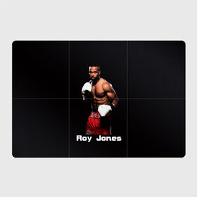 Магнитный плакат 3Х2 с принтом Roy Jones в Белгороде, Полимерный материал с магнитным слоем | 6 деталей размером 9*9 см | boxer | boxing | great boxer | roy jones | roy jones lettering | roy jones print | бокс | боксер | великий боксер | надпись roy jones | принт roy jones | рой джонс