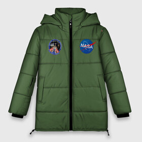 Женская зимняя куртка 3D с принтом Shuttle Mission NASA в Белгороде, верх — 100% полиэстер; подкладка — 100% полиэстер; утеплитель — 100% полиэстер | длина ниже бедра, силуэт Оверсайз. Есть воротник-стойка, отстегивающийся капюшон и ветрозащитная планка. 

Боковые карманы с листочкой на кнопках и внутренний карман на молнии | 