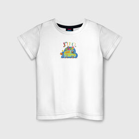Детская футболка хлопок с принтом Joy ride в Белгороде, 100% хлопок | круглый вырез горловины, полуприлегающий силуэт, длина до линии бедер | 005850 | scooby doo | shaggy | vdkotan | велма | дафна | скуби | скуби ду | шэгги