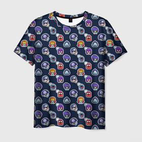 Мужская футболка 3D с принтом EMOJI Brawl Stars MONOGRAM в Белгороде, 100% полиэфир | прямой крой, круглый вырез горловины, длина до линии бедер | brawl stars | emoji | fashion | game | hip hop | мода | уличная мода | хип хоп | эмоджи