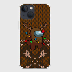 Чехол для iPhone 13 mini с принтом Among Us Merry Christmas (Z) в Белгороде,  |  | among us | among us 2 | amongus | deer | fortegreen | impostor | innersloth | jacquard | medbay | merry christmas | texture | аманг | амонгус | вязанка | вязанная | джейсон вурхиз | жаккард | клан шляпок | новогодняя | олени | олень | предатель