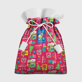 Подарочный 3D мешок с принтом I love Christmas в Белгороде, 100% полиэстер | Размер: 29*39 см | bugs | bunny | daffy | duck | looney | tunes | tweety | vdzajul | багз | бани | банни | дак | даффи | твити | утка