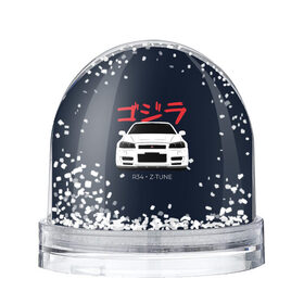 Снежный шар с принтом Skyline R34 Z-Tune в Белгороде, Пластик | Изображение внутри шара печатается на глянцевой фотобумаге с двух сторон | gtr | nissan | r34 | skyline | гтр | ниссан | скайлайн