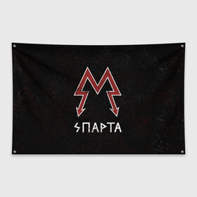 Флаг-баннер с принтом Спарта в Белгороде, 100% полиэстер | размер 67 х 109 см, плотность ткани — 95 г/м2; по краям флага есть четыре люверса для крепления | metro 2033 | логотип | спарта | фракция
