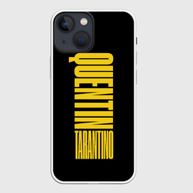 Чехол для iPhone 13 mini с принтом Quentin Tarantino в Белгороде,  |  | quentin tarantino | tarantino | голливуд | квентин тарантино | криминально чтиво | однажды в голливуде | омерзительная восьмёрка | режиссёры | тарантино | типография