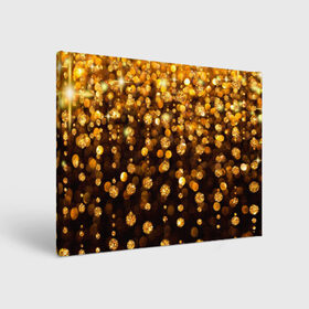 Холст прямоугольный с принтом ЗОЛОТЫЕ БЛЕСТКИ в Белгороде, 100% ПВХ |  | gold | pattern | rain | блестки | блестящий | дождь | звезды | золото | красиво | новый год | праздник | снежинки | текстуры