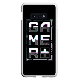 Чехол для Samsung S10E с принтом Gamer в Белгороде, Силикон | Область печати: задняя сторона чехла, без боковых панелей | glitch | глитч | киберпанк | футуристичный