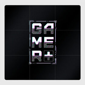 Магнитный плакат 3Х3 с принтом Gamer в Белгороде, Полимерный материал с магнитным слоем | 9 деталей размером 9*9 см | glitch | глитч | киберпанк | футуристичный