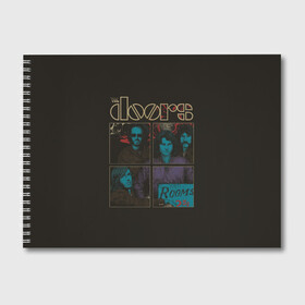 Альбом для рисования с принтом The Doors в Белгороде, 100% бумага
 | матовая бумага, плотность 200 мг. | group | jim morrison | rock | the doors | джим моррисон | зэ дорс | классика | рок | рок группа