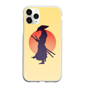 Чехол для iPhone 11 Pro Max матовый с принтом Ронин в Белгороде, Силикон |  | bushido | japan | japanes | katana | ronin | samurai | sword | бусидо | воин | восходящее солнце | катана | кимоно | меч | мечник | рассвет | ронин | самурай | самурайский | силуэт | силуэт воина | солнце | якудза | японец