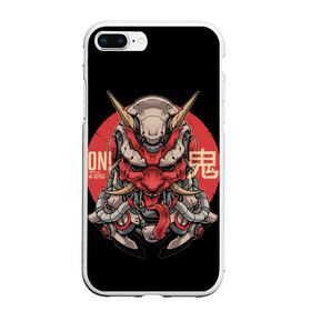 Чехол для iPhone 7Plus/8 Plus матовый с принтом Cyber Oni Samurai в Белгороде, Силикон | Область печати: задняя сторона чехла, без боковых панелей | Тематика изображения на принте: 2077 | art | blood | cyber | cyberpunk | dead | death | demon | japan | mask | ninja | oni | samurai | shadow | shogun | tokyo | warior | арт | воин | война | демон | катана | кибер | киберпанк | кровь | маска | мертвый | ниндзя | путь | самурай