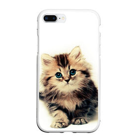 Чехол для iPhone 7Plus/8 Plus матовый с принтом катёнок в Белгороде, Силикон | Область печати: задняя сторона чехла, без боковых панелей | Тематика изображения на принте: cute kitten | kitten | котёнок | красивый котёнок | милый котёнок