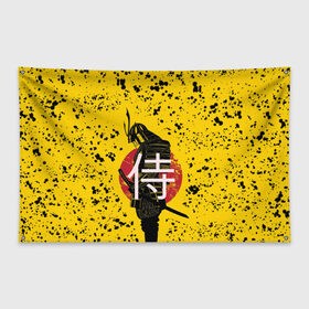 Флаг-баннер с принтом ? (Самурай) в Белгороде, 100% полиэстер | размер 67 х 109 см, плотность ткани — 95 г/м2; по краям флага есть четыре люверса для крепления | katana | no heaven for samurai | red sun | samurai | samurai lettering | samurai print | samurai sweats | samurai t shirt | sun | катана | красное солнце | надпись самурай | нет рая для самурая | принт самурай | самурай | солнце | толстовка самурай | футб