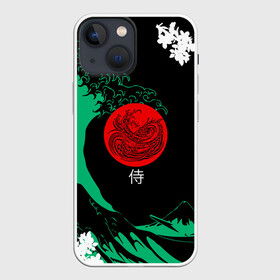Чехол для iPhone 13 mini с принтом Japanese style в Белгороде,  |  | ninja | samurai | больгая волна | дракон | иероглиф | ниндзя | природа | самурай | япония | японское искусство