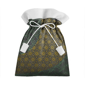 Подарочный 3D мешок с принтом Традиционные Японские Узоры в Белгороде, 100% полиэстер | Размер: 29*39 см | классика | орнамент | традиции | узоры | футуристичный | япония