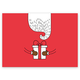 Поздравительная открытка с принтом Дед мороз в Белгороде, 100% бумага | плотность бумаги 280 г/м2, матовая, на обратной стороне линовка и место для марки
 | 2020 | 2021 | christmas | happy | merry | new year | зима | новогодний | новогодняя | новогодняя маска | новый год | рождественский | рождество | снег