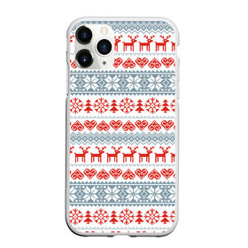 Чехол для iPhone 11 Pro матовый с принтом Новогодний пиксельный узор в Белгороде, Силикон |  | christmas | deer | hearts | new year | pattern | pixels | snowflakes | trees | елки | новый год | олени | пиксели | рождество | сердечки | снежинки | узор