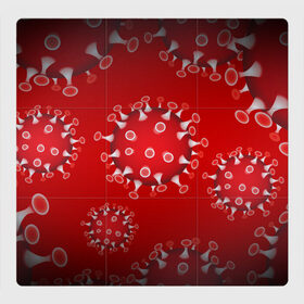 Магнитный плакат 3Х3 с принтом Вирусяка в Белгороде, Полимерный материал с магнитным слоем | 9 деталей размером 9*9 см | coronavirus | covid | вирус | ковид | коронавирус