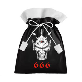 Подарочный 3D мешок с принтом 666 в Белгороде, 100% полиэстер | Размер: 29*39 см | 666 | creep | scream | warrior | астрал | восставший из ада | демон | монстр | призрак | принт 666 | страшилки | хоррор | хоррор футболки | хэллоуин