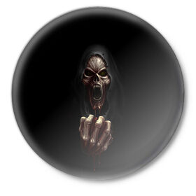 Значок с принтом Древний Вампир в Белгороде,  металл | круглая форма, металлическая застежка в виде булавки | 666 | blood | dracula | horror | inside | scream | vampire | вампир | внутри | дракула | древний | крик | кровь | ужасы | хоррор