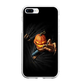 Чехол для iPhone 7Plus/8 Plus матовый с принтом Jack Skellington в Белгороде, Силикон | Область печати: задняя сторона чехла, без боковых панелей | Тематика изображения на принте: 666 | blood | dracula | horror | inside | jack | king | pumpkin | scream | skellington | vampire | вампир | внутри | дракула | древний | король | крик | кровь | тыква | ужасы | хоррор