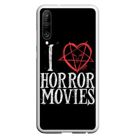 Чехол для Honor P30 с принтом I Love Horror Movies в Белгороде, Силикон | Область печати: задняя сторона чехла, без боковых панелей | 666 | blood | dracula | horror | i | inside | love | movies | pentagram | scream | vampire | вампир | внутри | дракула | древний | крик | кровь | люблю | пентаграмма | ужасы | фильмы | хоррор | я