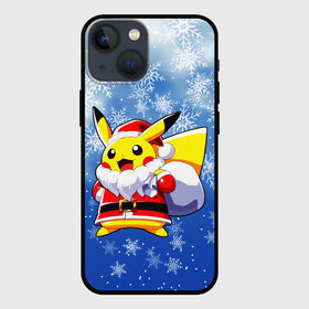 Чехол для iPhone 13 mini НОВОГОДНИЙ ПИКАЧУ: в Белгороде,  |  | 2021 | merry christmas | new year | pikachu. | зима | новый год | пикачу | покемоны | праздник | снег | счастливого рождества