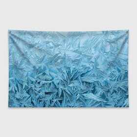 Флаг-баннер с принтом Иней в Белгороде, 100% полиэстер | размер 67 х 109 см, плотность ткани — 95 г/м2; по краям флага есть четыре люверса для крепления | абстрактные | абстрактный | абстракция | зима | зимние | зимний | изморозь | иней | лёд | льды | мороз | новый год | холод
