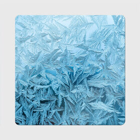 Магнит виниловый Квадрат с принтом Иней в Белгороде, полимерный материал с магнитным слоем | размер 9*9 см, закругленные углы | абстрактные | абстрактный | абстракция | зима | зимние | зимний | изморозь | иней | лёд | льды | мороз | новый год | холод
