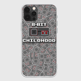 Чехол для iPhone 12 Pro с принтом 8-bit childhood в Белгороде, силикон | область печати: задняя сторона чехла, без боковых панелей | Тематика изображения на принте: 8 bit | 8 бит | sega | sega master system | джойстик | сега