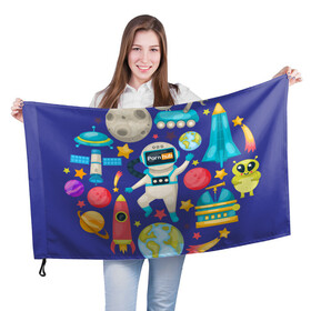 Флаг 3D с принтом Pornhub space в Белгороде, 100% полиэстер | плотность ткани — 95 г/м2, размер — 67 х 109 см. Принт наносится с одной стороны | astronaut | comet | cosmos | moon | planet | rocet | space | star | звезда | космонавт | космос | планета | ракета