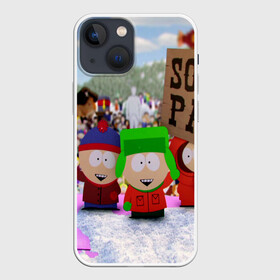 Чехол для iPhone 13 mini с принтом Южный Парк   South Park . в Белгороде,  |  | south park | ubisoft | woodland critter christmas | кенни | мультсериал | стэн | южный парк