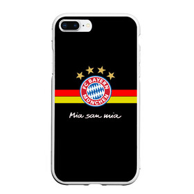 Чехол для iPhone 7Plus/8 Plus матовый с принтом Бавария в Белгороде, Силикон | Область печати: задняя сторона чехла, без боковых панелей | bayern mnchen | mia san mia | бавария | германия | красная машина | мы это мы | мюнхен | футбол