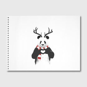 Альбом для рисования с принтом Новогодний Панда в Белгороде, 100% бумага
 | матовая бумага, плотность 200 мг. | 2021 | 21 | 2k21 | 2к21 | chrystmas | deer | heart | marry | new | panda | santa | snow | xmas | year | год | годом | дед | елка | елки | клаус | лес | мороз | настроение | новогоднее | новогоднему | новый | новым | олень | панда | по | рождество | с