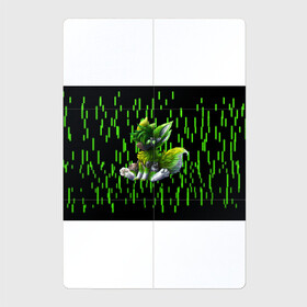 Магнитный плакат 2Х3 с принтом Protogen music в Белгороде, Полимерный материал с магнитным слоем | 6 деталей размером 9*9 см | Тематика изображения на принте: cute | furry | green | love | music