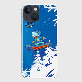 Чехол для iPhone 13 mini с принтом Brawl Stars (Snowboarding) в Белгороде,  |  | brawl | break dance | leon | moba | skateboard | stars | supercell | surfing | игра | коллаборация | коллаж | колоборация | паттерн
