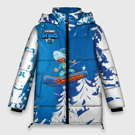 Женская зимняя куртка 3D с принтом Brawl Stars (Snowboarding) в Белгороде, верх — 100% полиэстер; подкладка — 100% полиэстер; утеплитель — 100% полиэстер | длина ниже бедра, силуэт Оверсайз. Есть воротник-стойка, отстегивающийся капюшон и ветрозащитная планка. 

Боковые карманы с листочкой на кнопках и внутренний карман на молнии | brawl | break dance | leon | moba | skateboard | stars | supercell | surfing | игра | коллаборация | коллаж | колоборация | паттерн