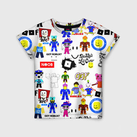 Детская футболка 3D с принтом ROBLOX в Белгороде, 100% гипоаллергенный полиэфир | прямой крой, круглый вырез горловины, длина до линии бедер, чуть спущенное плечо, ткань немного тянется | Тематика изображения на принте: piggy | roblox | roblox games | roblox piggy | игра роблокс | пигги. | роблокс | роблокс пигги | робукс