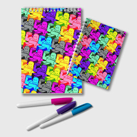 Блокнот с принтом ROBLOX в Белгороде, 100% бумага | 48 листов, плотность листов — 60 г/м2, плотность картонной обложки — 250 г/м2. Листы скреплены удобной пружинной спиралью. Цвет линий — светло-серый
 | piggy | roblox | roblox games | roblox piggy | игра роблокс | пигги. | роблокс | роблокс пигги | робукс