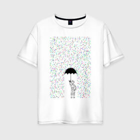 Женская футболка хлопок Oversize с принтом Технологии в Белгороде, 100% хлопок | свободный крой, круглый ворот, спущенный рукав, длина до линии бедер
 | автоматика | матрица | программисты | роботы | техника | технологии