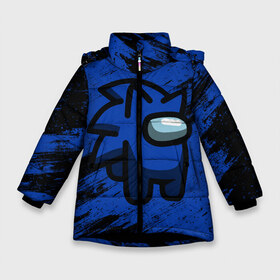 Зимняя куртка для девочек 3D с принтом AMONG US - СОНИК в Белгороде, ткань верха — 100% полиэстер; подклад — 100% полиэстер, утеплитель — 100% полиэстер. | длина ниже бедра, удлиненная спинка, воротник стойка и отстегивающийся капюшон. Есть боковые карманы с листочкой на кнопках, утяжки по низу изделия и внутренний карман на молнии. 

Предусмотрены светоотражающий принт на спинке, радужный светоотражающий элемент на пуллере молнии и на резинке для утяжки. | Тематика изображения на принте: among | among us | amongus | crewmate | game | games | imposter | impostor | logo | monster | sabotage | shhh | sonic | амонг | амонг ас | амонгас | игра | игры | импостер | космос | крюмейт | лого | логотип | логотипы | монстр | саботаж | симв