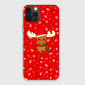 Чехол для iPhone 12 Pro Max с принтом НОВОГОДНИЙ ОЛЕНЁНОК в Белгороде, Силикон |  | 2021 | christmas | merry christmas | santa claus | дед мороз | новогодний оленёнок | новогодний олень | новый год | новый год 2021 | оленёнок | олень | рождественский олень | рождество | санта | санта клаус