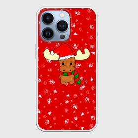 Чехол для iPhone 13 Pro с принтом НОВОГОДНИЙ ОЛЕНЁНОК в Белгороде,  |  | 2021 | christmas | merry christmas | santa claus | дед мороз | новогодний оленёнок | новогодний олень | новый год | новый год 2021 | оленёнок | олень | рождественский олень | рождество | санта | санта клаус