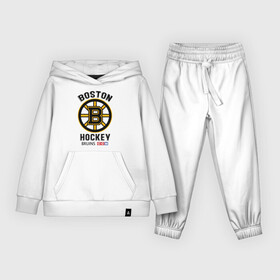 Детский костюм хлопок (с толстовкой) с принтом BOSTON BRUINS NHL в Белгороде,  |  | black | boston | bruins | hockey | ice | logo | nhl | sport | usa | бостон | брюинз | кубок | логотип | нхл | спорт | стэнли | хоккей