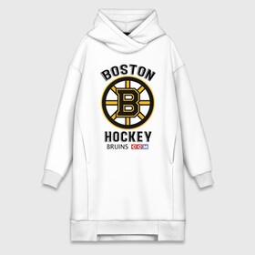 Платье-худи хлопок с принтом BOSTON BRUINS NHL в Белгороде,  |  | black | boston | bruins | hockey | ice | logo | nhl | sport | usa | бостон | брюинз | кубок | логотип | нхл | спорт | стэнли | хоккей