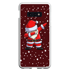 Чехол для Samsung S10E с принтом Dab-Santa в Белгороде, Силикон | Область печати: задняя сторона чехла, без боковых панелей | claus | happy new year | merry christmas | santa | snowman | дед мороз | елка | клаус | новый год | рождество | с новым годом | санта | снеговик