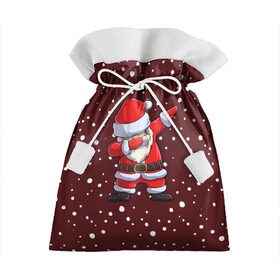Подарочный 3D мешок с принтом Dab-Santa в Белгороде, 100% полиэстер | Размер: 29*39 см | claus | happy new year | merry christmas | santa | snowman | дед мороз | елка | клаус | новый год | рождество | с новым годом | санта | снеговик