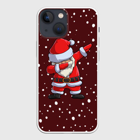 Чехол для iPhone 13 mini с принтом Dab Santa в Белгороде,  |  | Тематика изображения на принте: claus | happy new year | merry christmas | santa | snowman | дед мороз | елка | клаус | новый год | рождество | с новым годом | санта | снеговик