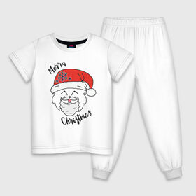 Детская пижама хлопок с принтом Merry Furry Christmas! в Белгороде, 100% хлопок |  брюки и футболка прямого кроя, без карманов, на брюках мягкая резинка на поясе и по низу штанин
 | Тематика изображения на принте: 